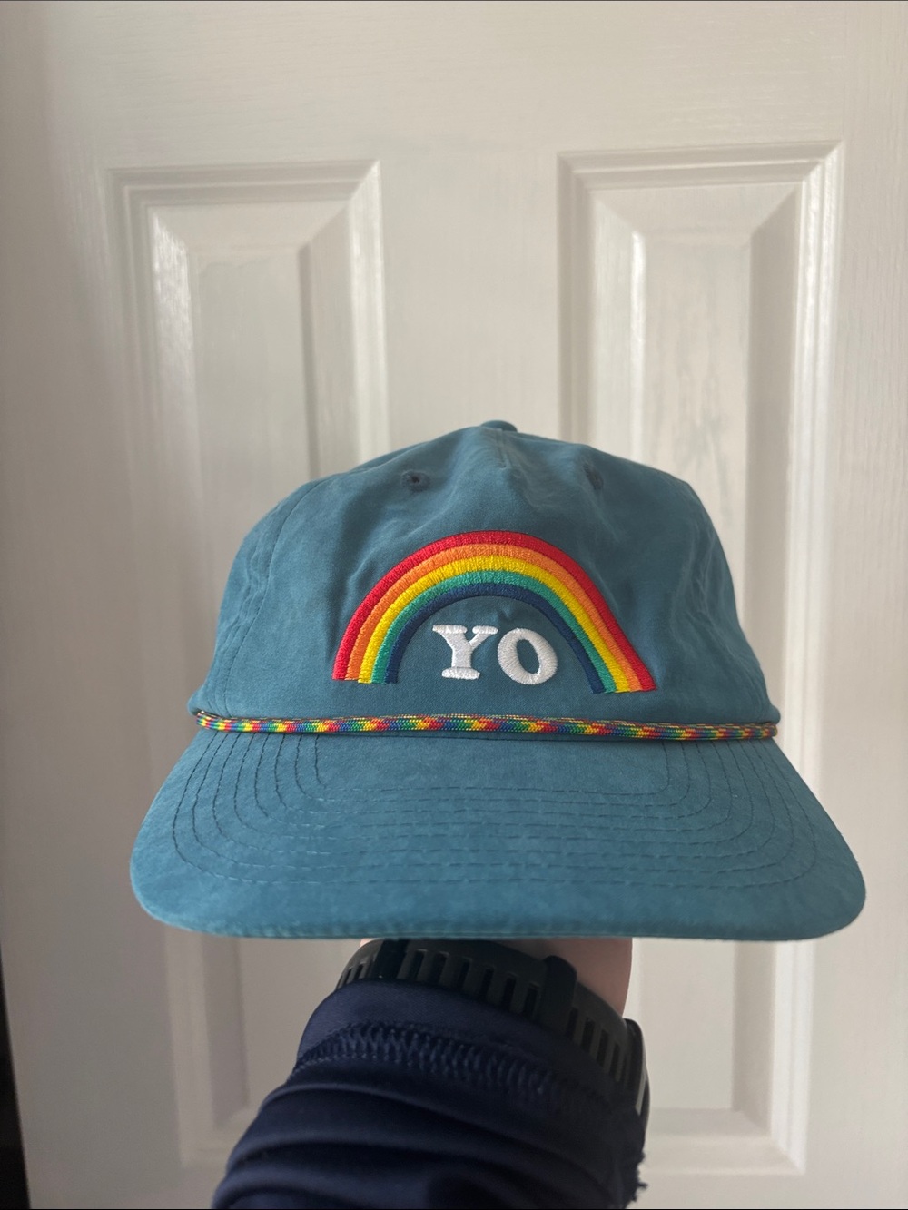 Teal Rainbow YoColorado Hat